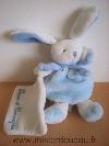 Lapin-Doudou-et-compagnie-Bleu-blanc-mouchoir-blanc-Collection-cueillette