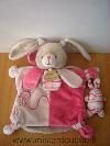 Lapin-Doudou-et-compagnie-Celestine-rose-gris-Quelques-traces-discretes-non-partie-au-lavage