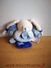 Lapin-Doudou-et-compagnie-Ecru-bleu-etoiles