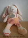 Lapin-Doudou-et-compagnie-En-tricot-ecru-saumon-orange-blanc