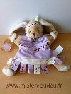 Lapin-Doudou-et-compagnie-Kalena-indienne-beige-mauve-etiquettes