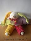 Lapin-Doudou-et-compagnie-Lapinou-mauve-vert-jaune-rouge