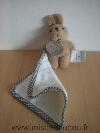 Lapin-Doudou-et-compagnie-Marron-petit-mouchoir-ecru-Quelques-taches-sur-le-mouchoir--petit-prix