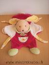 Lapin-Doudou-et-compagnie-Rouge-blanc-fleur-jaune