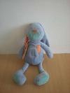 Lapin-Eveil-et-jeux-Bleu-orange-Doudou-usage-(des-taches)-petit-prix