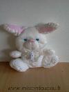 Lapin-Fisher-price-Puffalump-blanc-rose