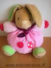 Lapin-Kaloo-Rose-vert-cerises-chubby