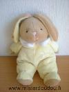 Lapin-Simply-soft-collection-Marron-jaune-col-blanc-my-first-bunny