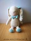 Lapin-Klorane-Beige-oreilles-carreaux-bleu