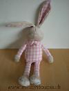 Lapin-Klorane-Beige-tissus-carreaux-rose-blanc