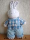 Lapin-Klorane-Blanc-en-tissus-eponge--habit-bleu-j-aime-les-calins