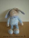 Lapin-Klorane-Bleu-beige-interrieur-des-oreilles-vichy-bleu