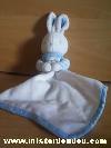 Lapin-Klorane-Bleu-raye-blanc-mouchoir-blanc