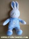 Lapin-Klorane-Raye-bleu-blanc-echarpe-bleue