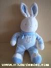 Lapin-Klorane-Raye-bleu-blanc-echarpe-bleue