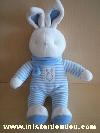 Lapin-Klorane-Raye-bleu-blanc-echarpe-bleue