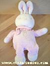 Lapin-Klorane-Raye-rose-blanc-echarpe-blanche