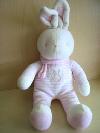 Lapin-Klorane-Raye-rose-blanc-echarpe-rose