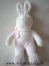 Lapin-Klorane-Raye-rose-blanc-echarpe-rose