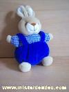 Lapin---Marque-non-connue---Beige-salopette-bleu