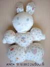 Lapin---Marque-non-connue---Blanc-motifs-coeurs-chaussettes-Tissus-un-peu-bouloche