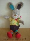 Lapin-Mots-d-enfants-Gris-jaune-violet-echarpe-rayee