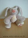 Lapin-Nattou-Beige-jaune-avec-fleur-rose-dans-le-dos-Petit-modele