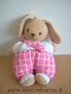 Lapin-Nounours-Blanc-rose-Tres-bon-etat-general-mais-une-trace-de-feutre-sur-sa-main