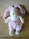 Lapin-Nounours-Ecru-oreilles-short-en-lange-rose-Lapin-en-tissus-eponge