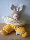 Lapin-Nounours-Jaune-avec-tete-de-petite-fille-brode---nounours-Un-oeil-est-un-peu-decousu