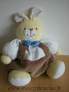 Lapin-Nounours-Marron-blanc-noeud-bleu