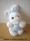 Lapin-Tartine-et-chocolat-En-peluche-blanche-tissus-raye-bleu-blanc