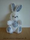 Lapin-Tartine-et-chocolat-Peluche-blanche-tissus-raye-blanc-bleu