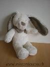 Lapin-Tex-Blanc-foulard-beige-motif-tete-d-ours