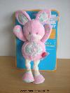 Lapin-Tex-Rose-feuilles-vertes-Oreilles-font-bruit-de-papier