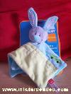 Lapin-Tex-Vert-anis-bleu-clair-bleu-turquoise-Voiture-verte-brodee-sur-le-bleu