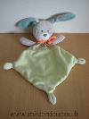 Lapin-Tex-Vert-gris-foulard-orange