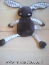Lapin-Tout-compte-fait-Marron-et-tissus-raye-beige-ecru
