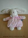 Lapin-Trousselier-Velours-rose-tissus-eponge-blanc