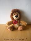 Lion-Trudi-Beige-marron-medaille-rouge-Petit-modele