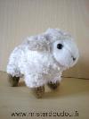 Mouton-Anna-club-plush-Ecru-blanc-marron-Boite-sonore-de-fonctionne-plus