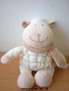 Mouton-Tiamo-Ecru-beige-echarpe-marron