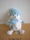 Ours-Animal-alley-Blanc-bonnet-bleu