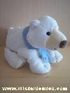 Ours-Cp-international-Blanc-echarpe-bleue