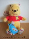 Ours-Disney-Winnie-jaune-rouge-musical-avec-oiseau-bleu