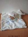 Ours-Doudou-et-compagnie-Blanc-col-bleu