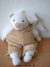 Ours-Doudou-et-compagnie-Blanc-salopette-beige