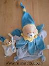 Ours-Doudou-et-compagnie-Bleu-blanc-jaune-Maman-ours-+-bebe-ours-attache-tetine