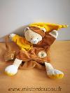 Ours-Doudou-et-compagnie-Jaune-marron-bonhomme-pain-d-epice