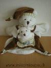 Ours-Doudou-et-compagnie-Marron-blanc-avec-bebe-ours